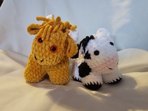 crochet cows