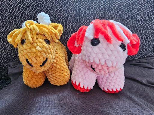 crochet cows